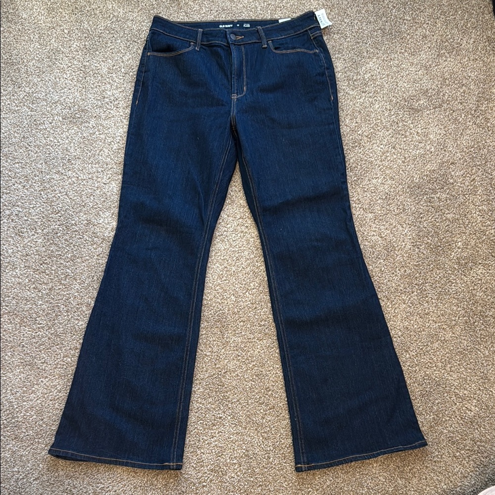 Women's Dark Blue Flare Jeans